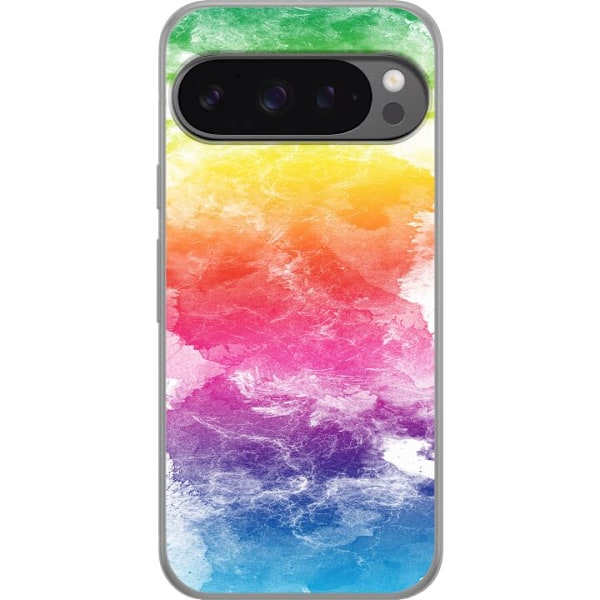 Google Pixel 9 Pro XL Gennemsigtig cover Vandfarvet Fade