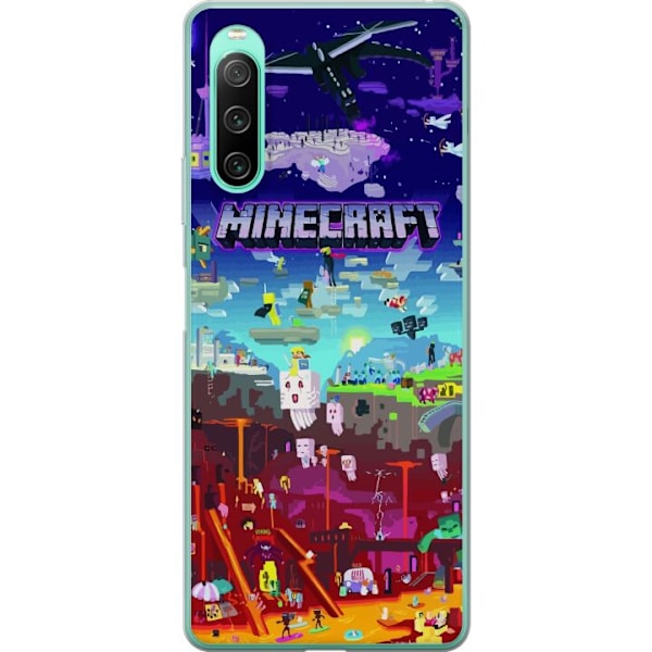 Sony Xperia 10 IV Gjennomsiktig deksel Minecraft