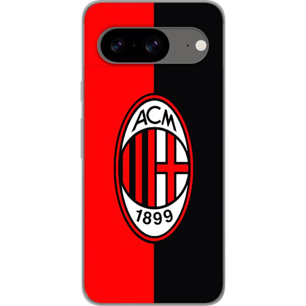 Google Pixel 8 Genomskinligt Skal AC Milan