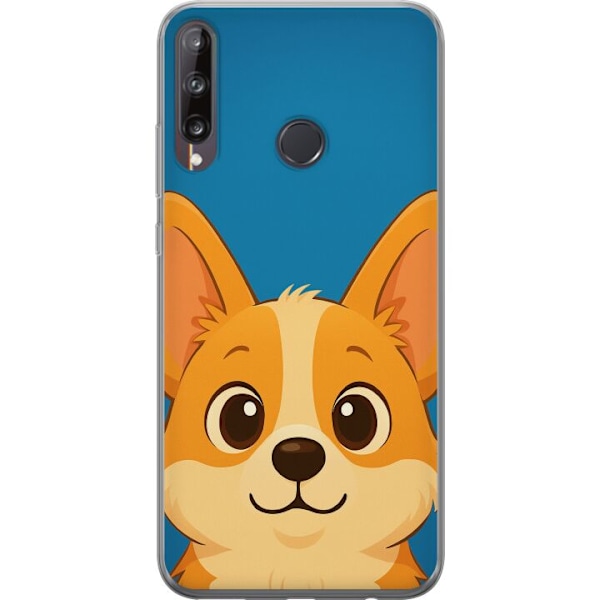 Huawei P40 lite E Läpinäkyvä kuori Hello Corgi