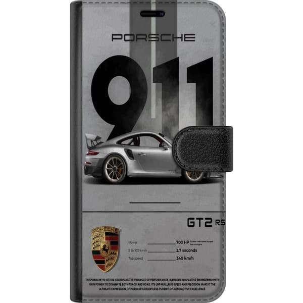 Kompatibel Tegnebogsetui til Apple iPhone 13 Pro Porsche 911