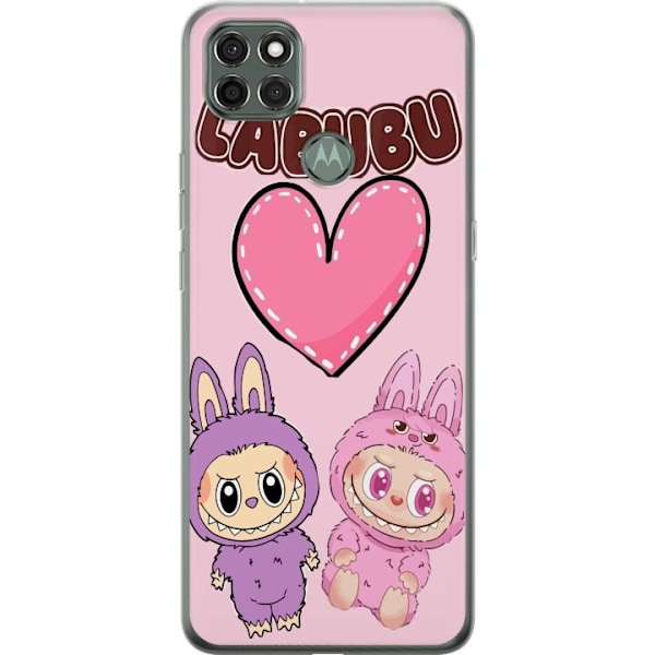 Motorola Moto G9 Power Läpinäkyvä kuori Labubu Pink Monster