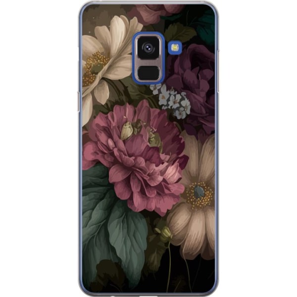 Samsung Galaxy A8 (2018) Läpinäkyvä kuori Kukat