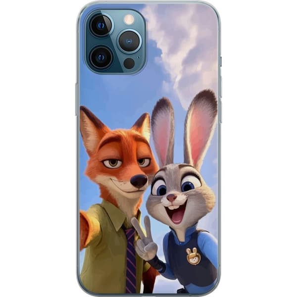 Kompatibel Mobilcover til Apple iPhone 12 Pro Max Zootopia Nick og Judy bedste venner