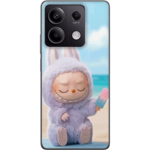 Xiaomi Redmi Note 13 Gennemsigtig cover Labubu Lyserød Stemni