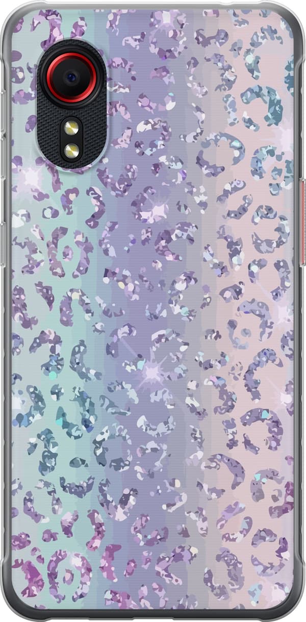 Kompatibelt Mobilskal till Samsung Galaxy Xcover 5 Glitter Leopard