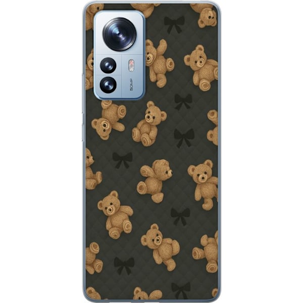 Xiaomi 12 Pro Läpinäkyvä kuori Teddy Halauksia