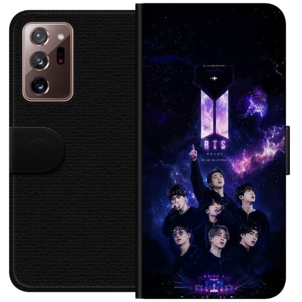 Kompatibel Tegnebogsetui til Samsung Galaxy Note20 Ultra BTS lilla