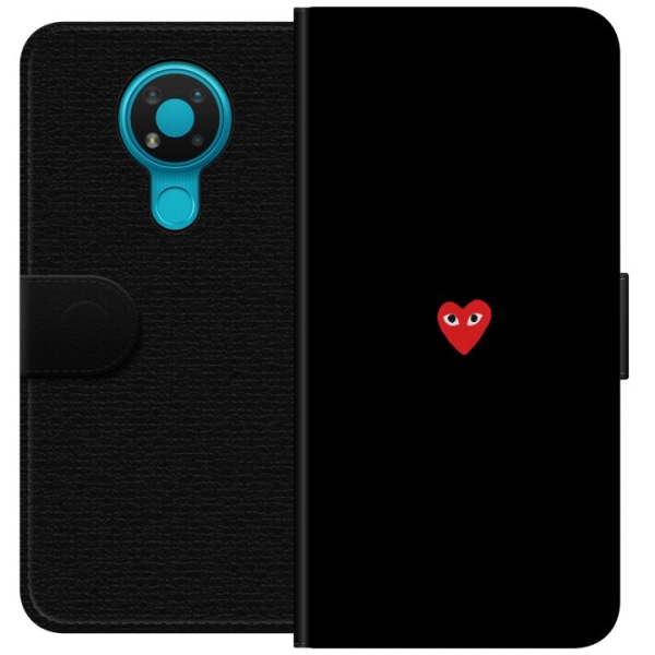 Nokia 3.4 Plånboksfodral Heart