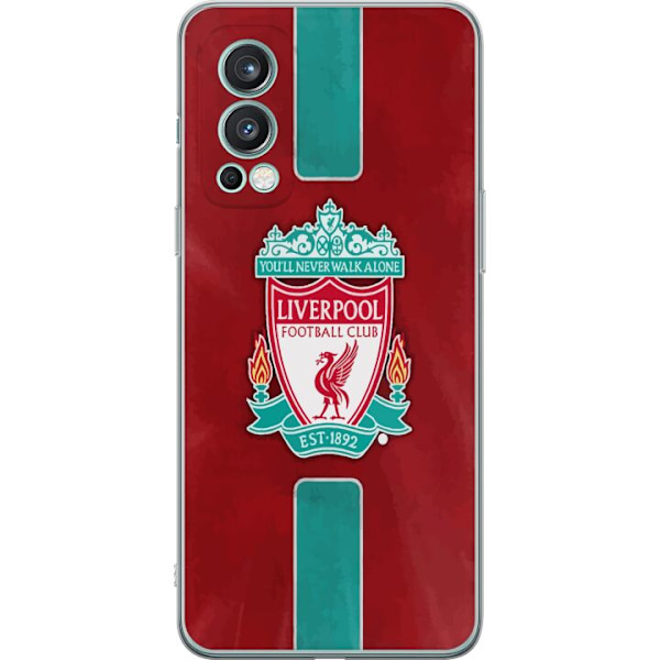 OnePlus Nord 2 5G Gennemsigtig cover Liverpool FC - Klassisk Fodboldstolthed i Rødt