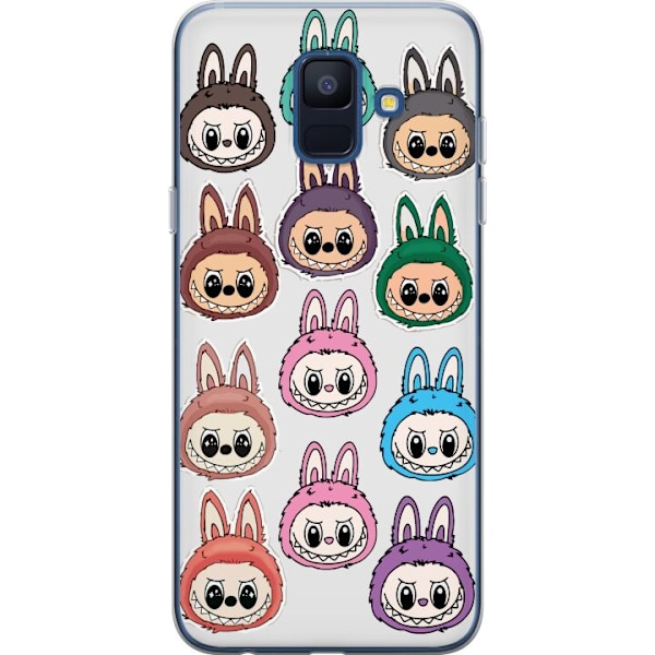 Samsung Galaxy A6 (2018) Gjennomsiktig deksel Labubu Macaron M