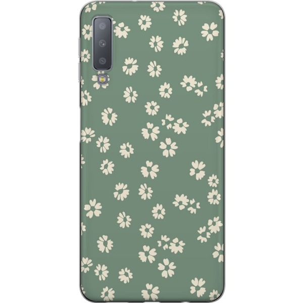 Samsung Galaxy A7 (2018) Genomskinligt Skal Blomsterdröm – färgglatt blommönster