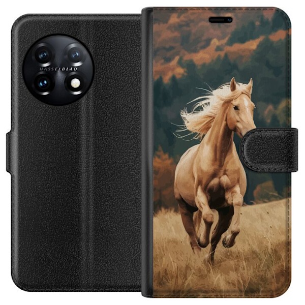 OnePlus 11 Lommeboketui Løpende Hest