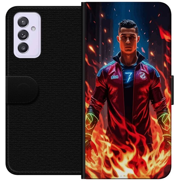 Samsung Galaxy A82 5G Tegnebogsetui Ronaldo Inferno - fodboldhelt i flammer
