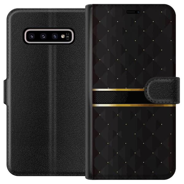 Kompatibel Tegnebogsetui til Samsung Galaxy S10+ Glamourøst