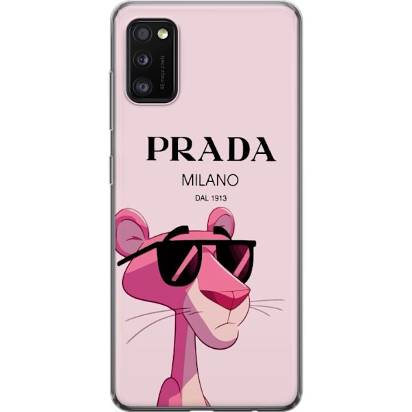 Samsung Galaxy A41 Gennemsigtig cover Prada Lyserød Panter