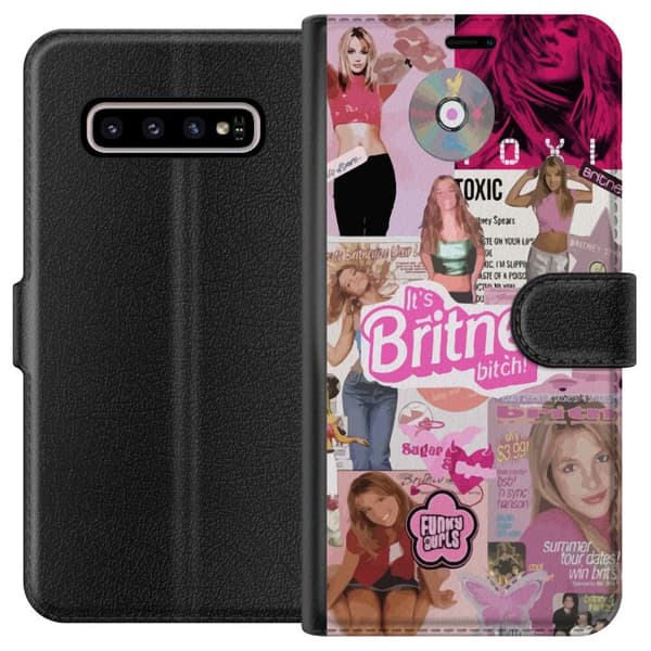 Kompatibelt Lommeboketui til Samsung Galaxy S10+ Britney Spears