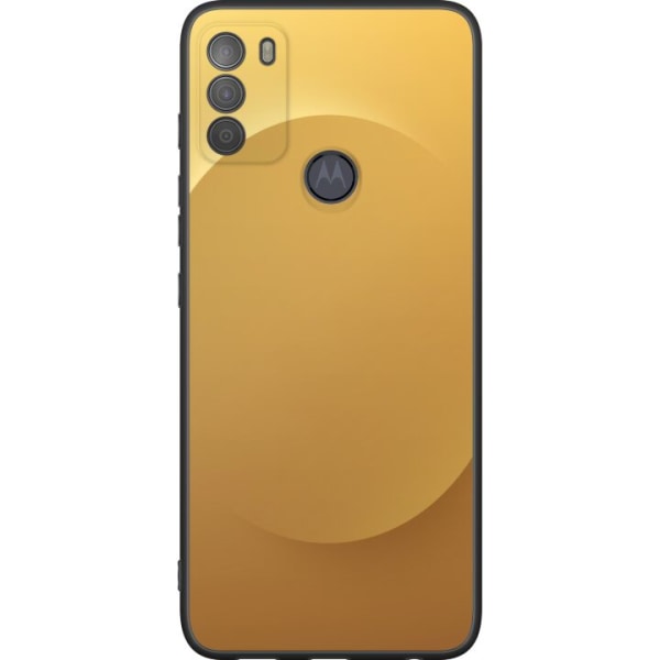Motorola Moto G50 Sort cover Guld Punkt