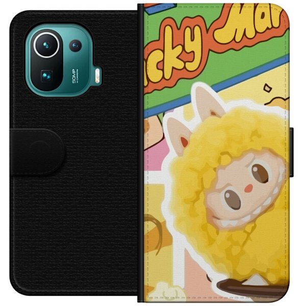 Xiaomi Mi 11 Pro Lompakkokotelo Labubu Wacky Mart Pop Mart -sarjan keräilyfiguuri Söpö Muotoilu Suosittu Teemalelu Sarja Luova Taidelelu