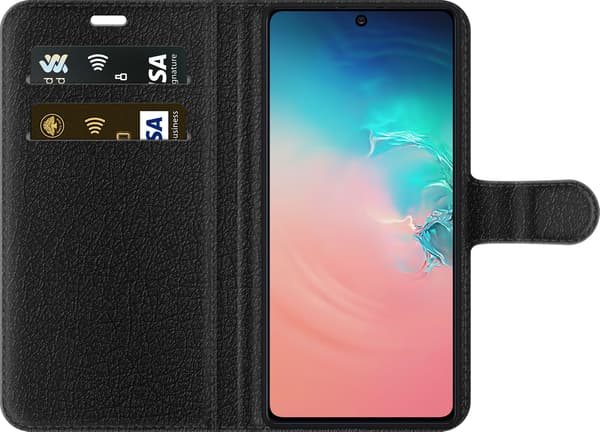 Kompatibel Tegnebogsetui til Samsung Galaxy S10 Lite Isblomst - Blåt motiv med blå isblomst. blå
