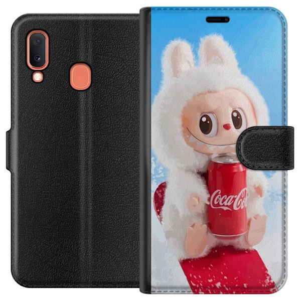 Samsung Galaxy A20e Lompakkokotelo Labubu Summer Edition