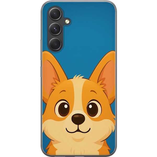 Samsung Galaxy S24+ Läpinäkyvä kuori Hello Corgi