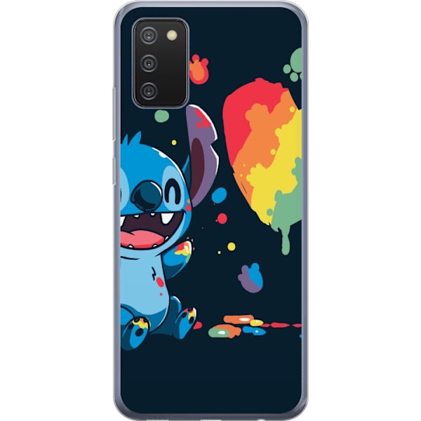 Samsung Galaxy A02s Läpinäkyvä kuori Stitch maalaa