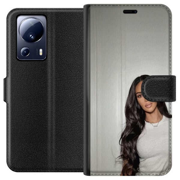 Xiaomi 13 Lite Tegnebogsetui Kim Kardashian – Iconic Style C