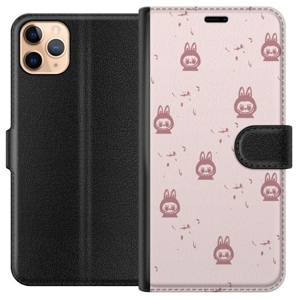 Apple iPhone 11 Pro Max Tegnebogsetui Labubu Neon Pop - Neonfarvet pop art monster