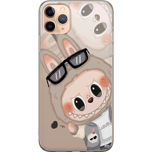 Apple iPhone 11 Pro Max Läpinäkyvä kuori Labubu Rainbow Cha