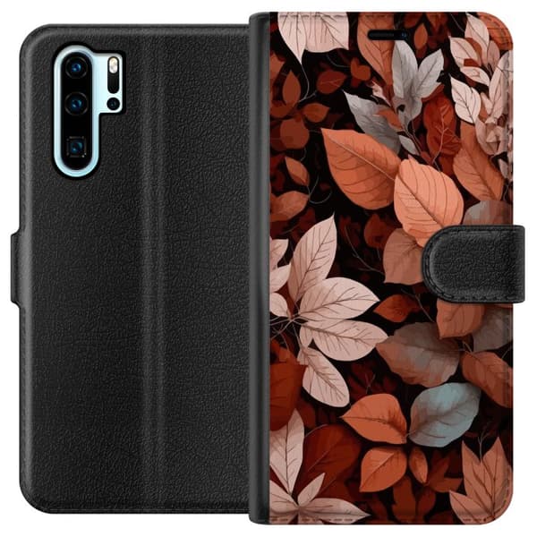 Kompatibelt Lommeboketui til Huawei P30 Pro Høst og Blad