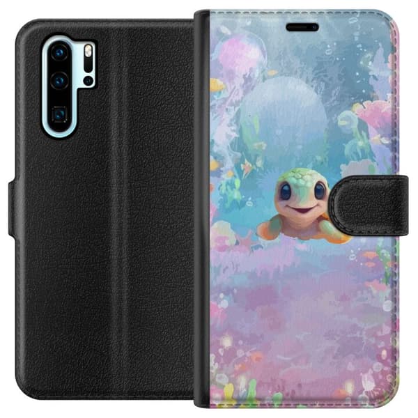 Kompatibel Tegnebogsetui til Huawei P30 Pro skildpadde