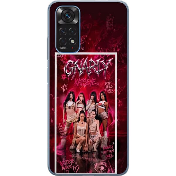 Kompatibelt Mobilskal till Xiaomi Redmi Note 11 KATSEYE rosa grafik rosa