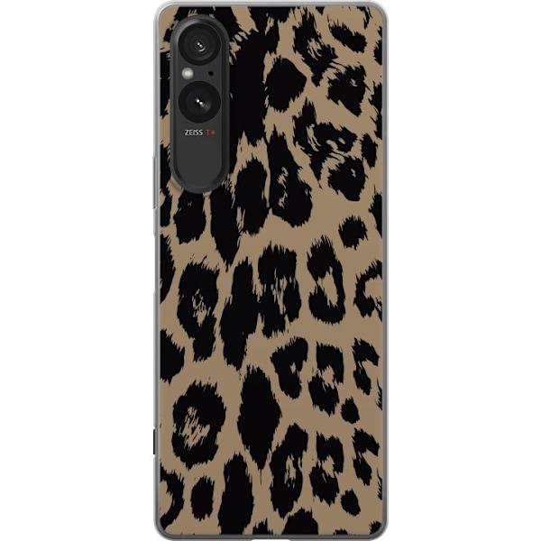 Sony Xperia 5 V Genomskinligt Skal Leopard