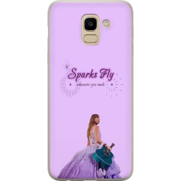 Samsung Galaxy J6 Läpinäkyvä kuori Taylor Swift - Sparks Fl