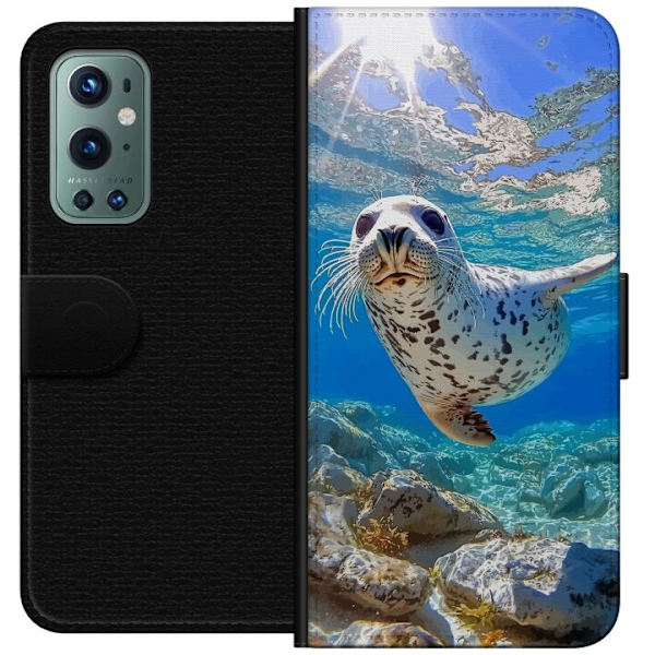 OnePlus 9 Pro Lompakkokotelo Myynti Meri Uiminen Eläinaihe Luonto Vesimotiivi Sininen Suunnittelu Meriteema Suosittu Motiivi Villieläimet