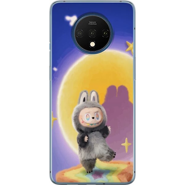 OnePlus 7T Läpinäkyvä kuori Labubu Neon Pop - Neonväri pop-taiteen hirviö