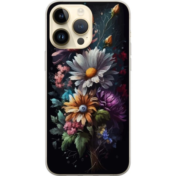 Apple iPhone 15 Pro Max Gennemsigtig cover Blomster