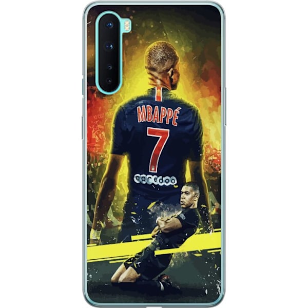 OnePlus Nord Läpinäkyvä kuori Kylian Mbappé