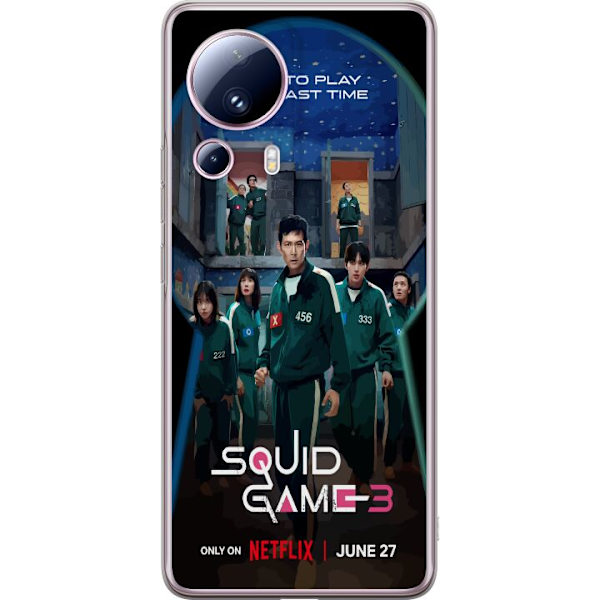 Xiaomi 13 Lite Läpinäkyvä kuori Squid Game Kausi 3 TV-sarjan hahmot Suositut TV-sarja Motiivit Ikoni Jännitys Draama Aasialainen suunnittelu Trend