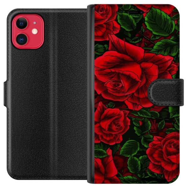 Kompatibel Tegnebogsetui til Apple iPhone 11 Blomster