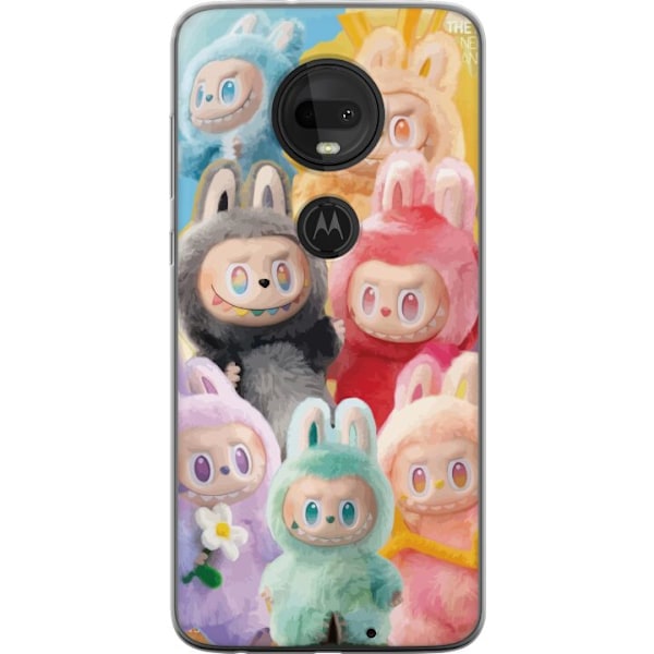 Motorola Moto G7 Genomskinligt Skal Labubu Sketch Style – Ha