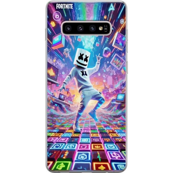 Samsung Galaxy S10+ Gjennomsiktig deksel Fortnite Dance | Mars