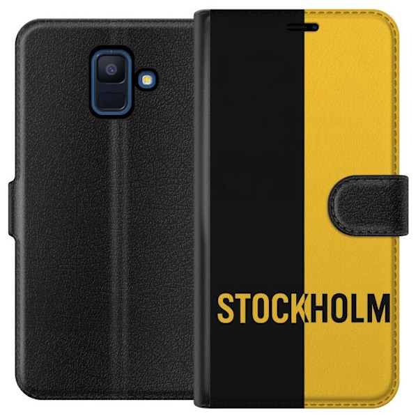 Samsung Galaxy A6 (2018) Tegnebogsetui Stockholm – fodbold