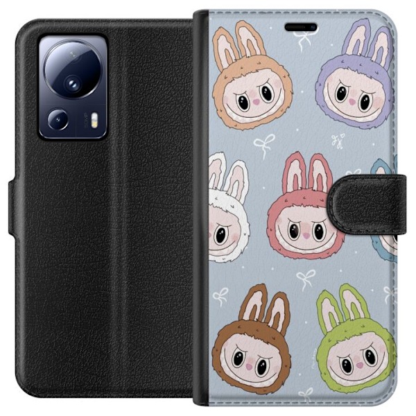 Xiaomi 13 Lite Tegnebogsetui Pastel Labubu