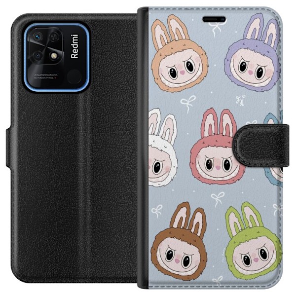 Xiaomi Redmi 10C Lommeboketui Pastel Labubu