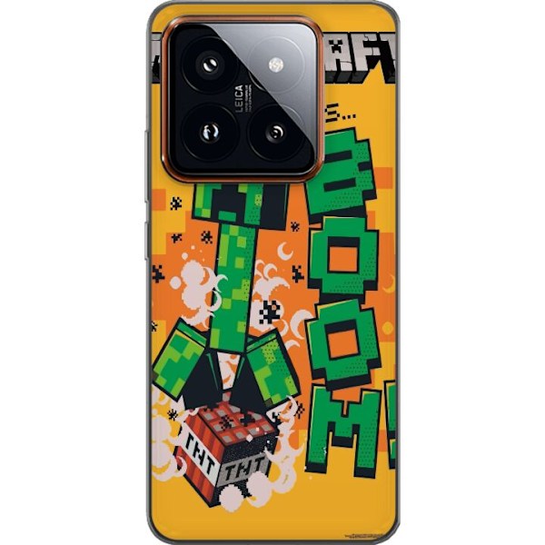 Xiaomi 14 Pro Genomskinligt Skal Minecraft Boom