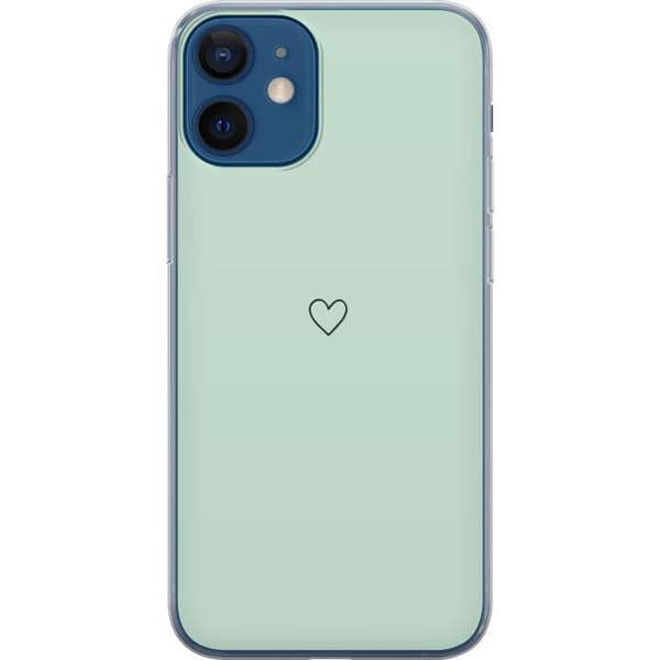 Kompatibelt Mobilskal till Apple iPhone 12 mini Enkelt Hjärtat