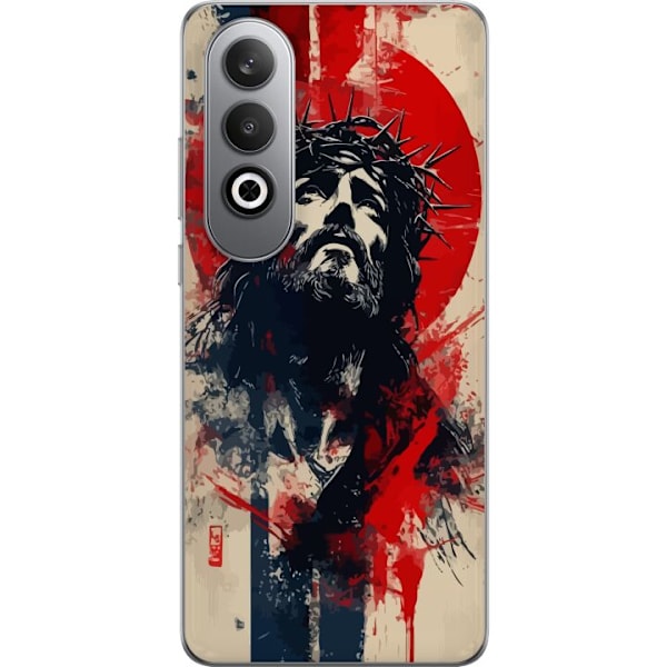 OnePlus Nord CE4 Gennemsigtig cover Jesus med kors - kristent