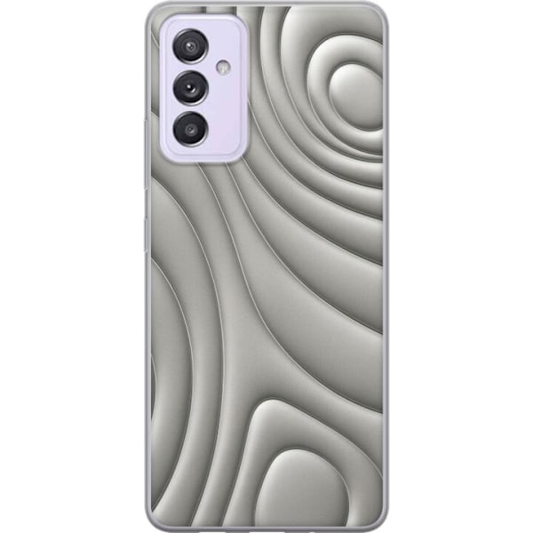Samsung Galaxy A82 5G Genomskinligt Skal Silver Waves
